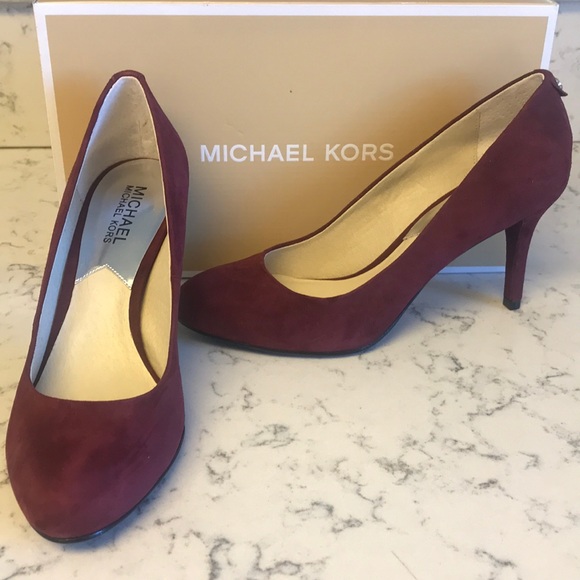 Michael Kors Shoes - Michael Kors Merlot suede pumps size 7.5